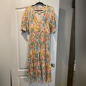 Anthropologie Colorful Midi Dress